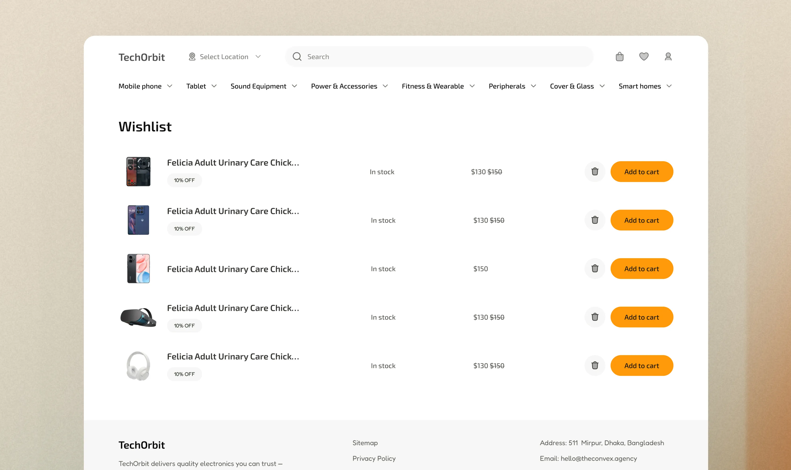 wishlist ui