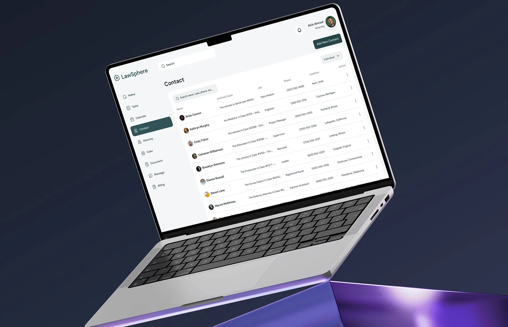 contact list ui