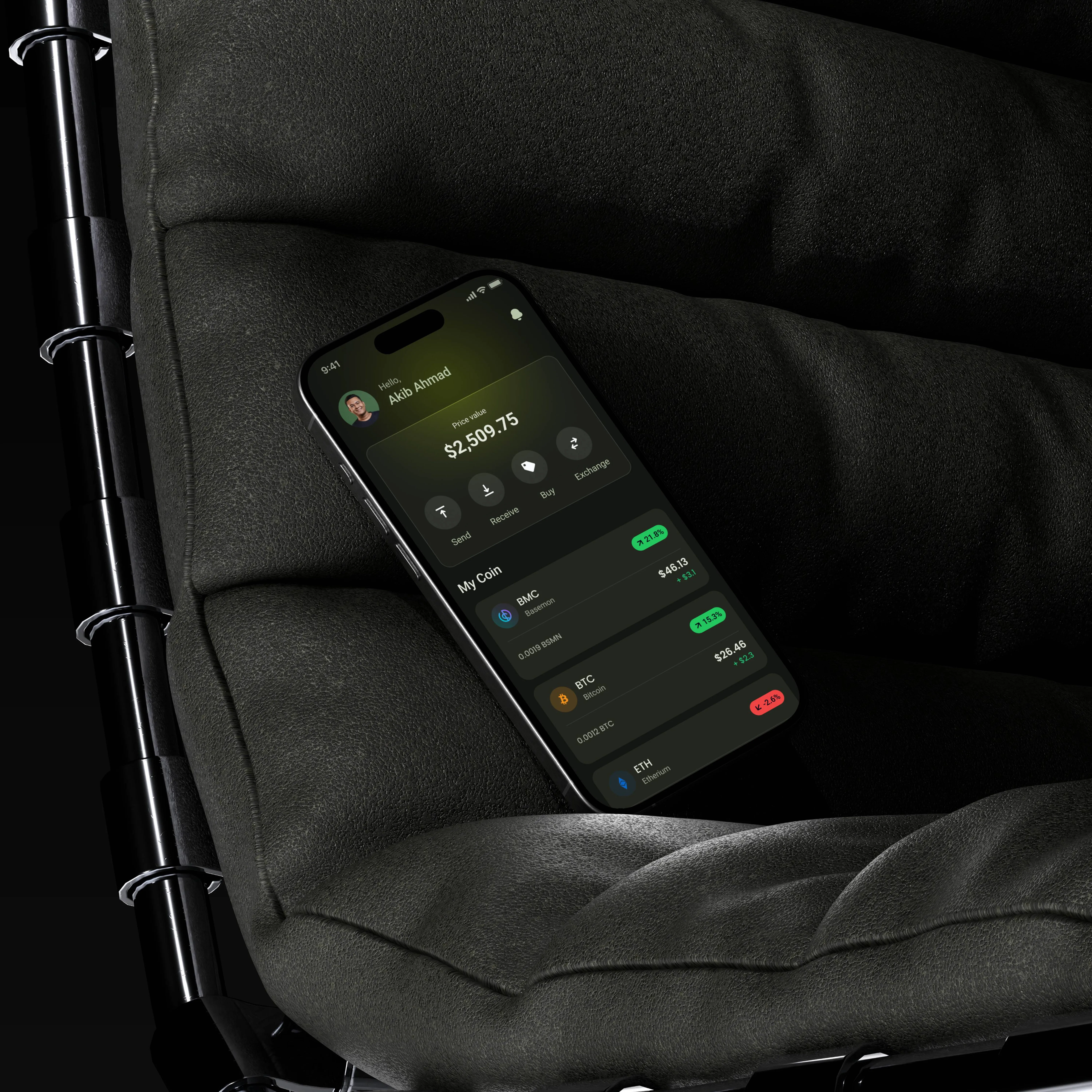 crypto app ui ux design