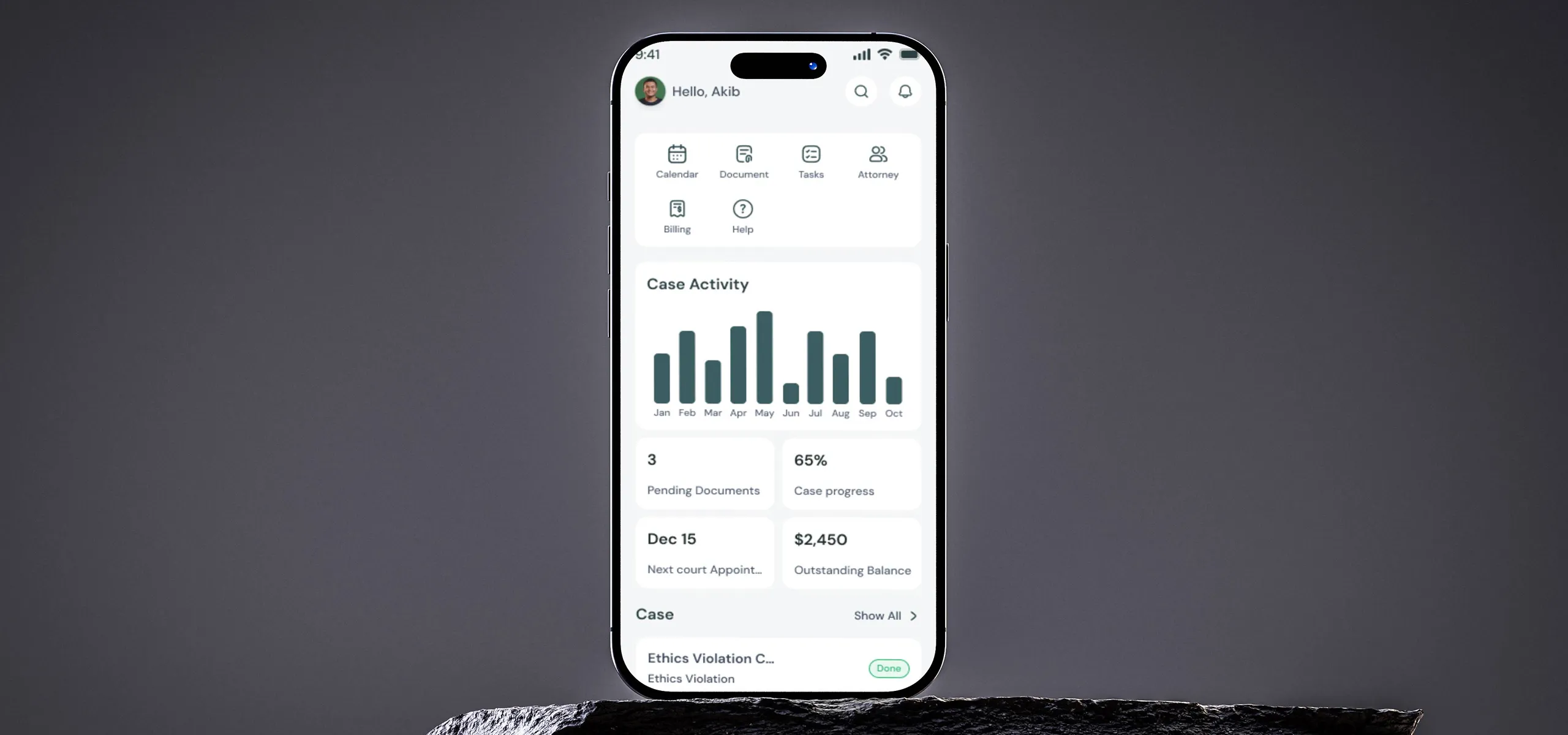 legal case management app