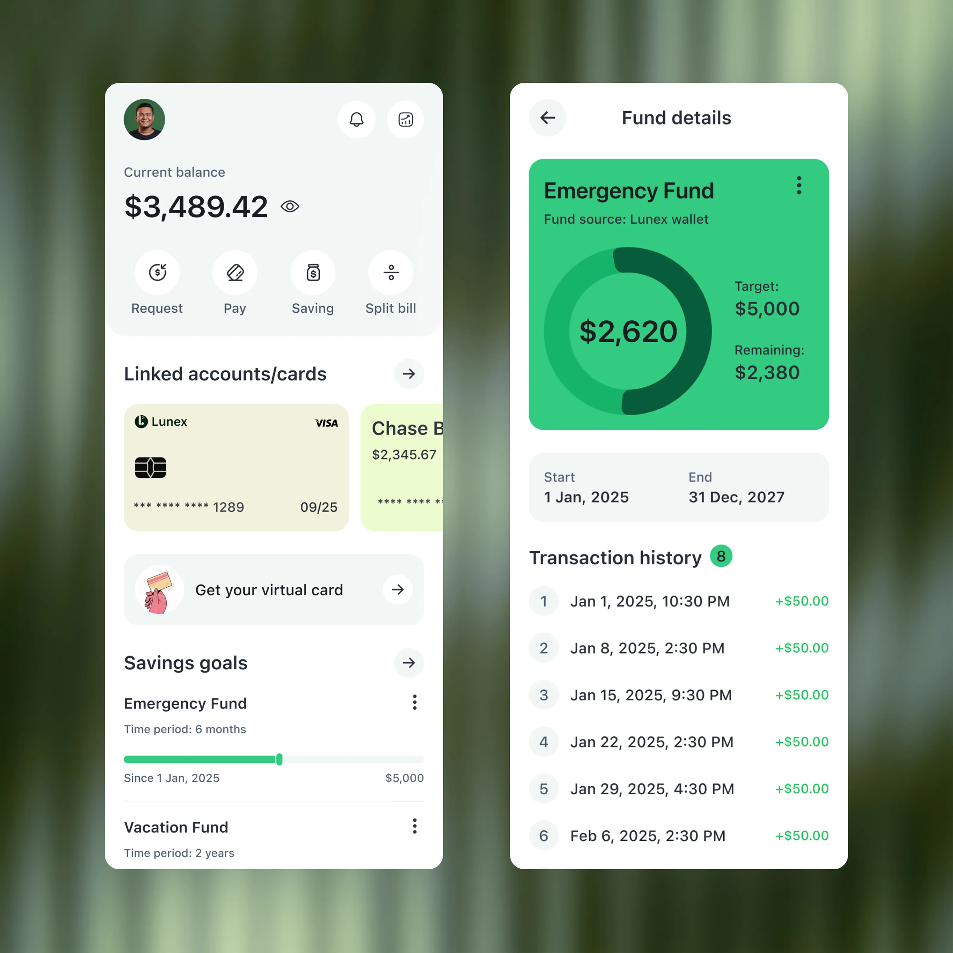 lunex - fintech mobile app ui kit 