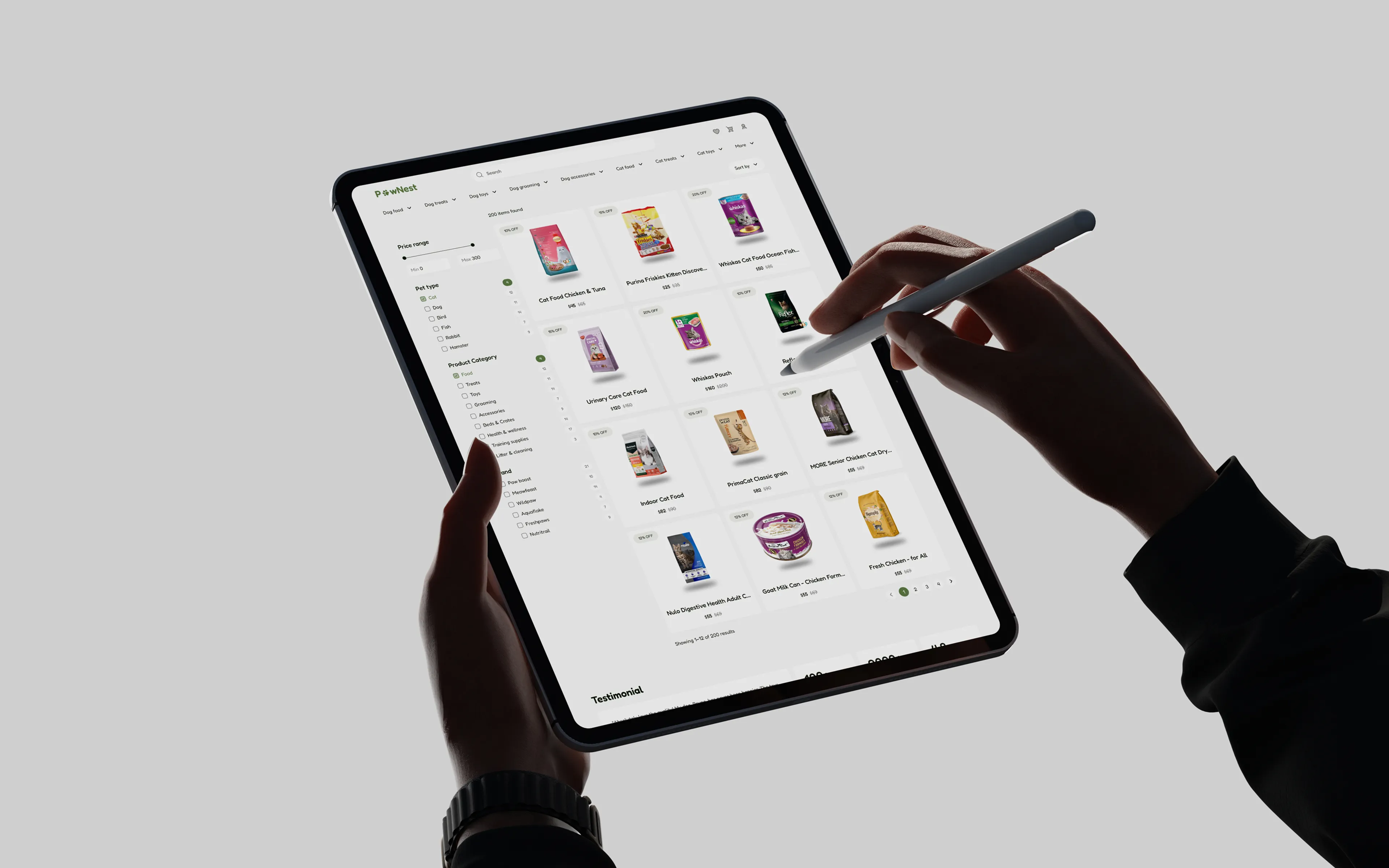 ecommerc product page ui ux design