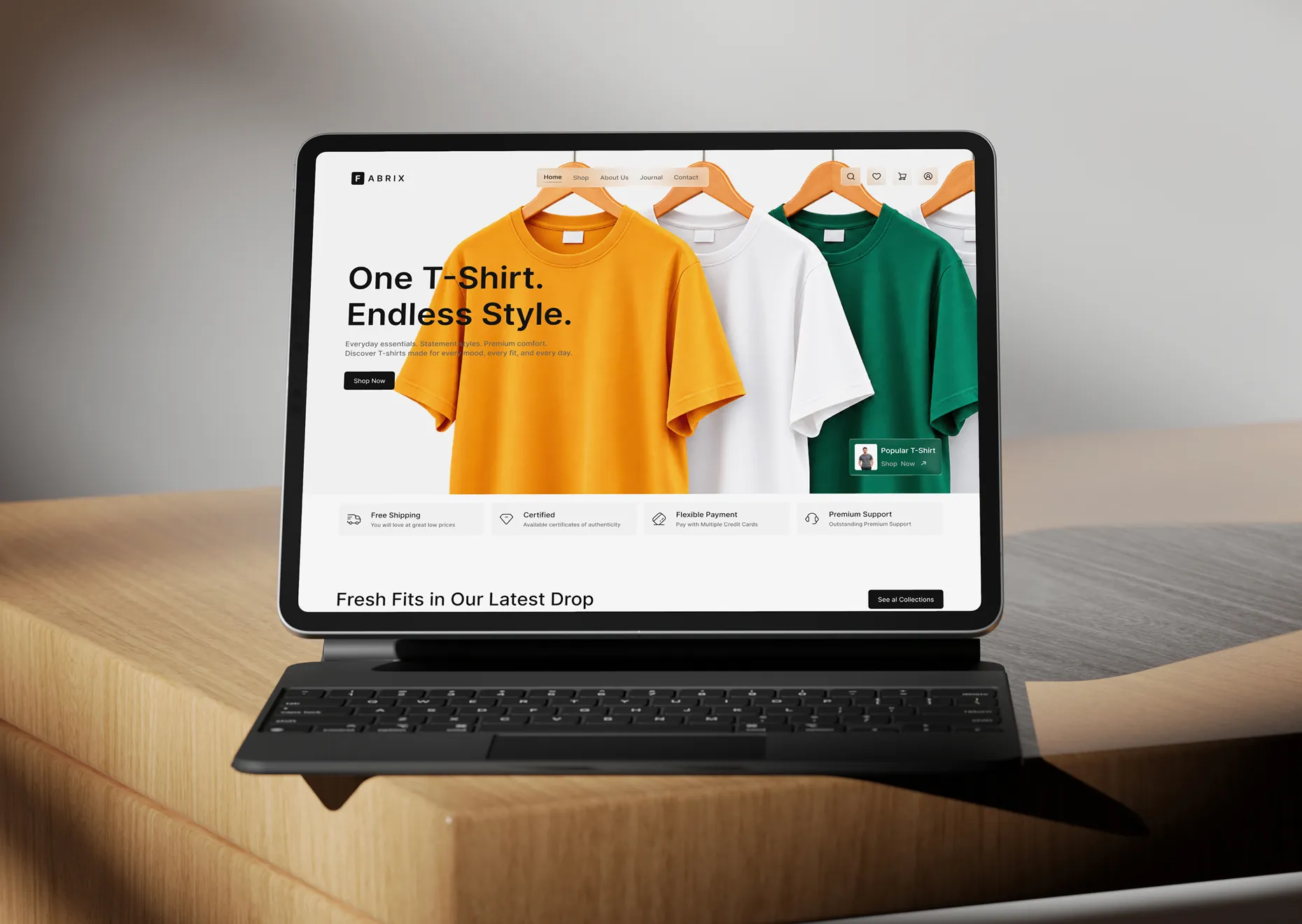 fabrix ecommerce website design